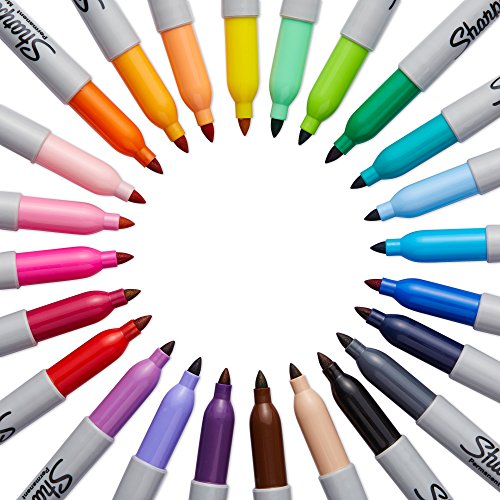 Sharpie 75846 Permanent Markers, Fine Point, Assorted Colors, 24Count Pricepulse