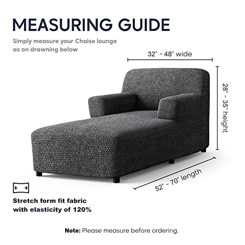 Chaise Lounge Cover Lounge Chair Sofa Slipcover Soft Polyester