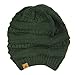 Wrapables Winter Warm Knitted Infinity Scarf and Beanie Hat Set, Hunter Green