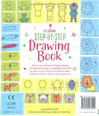 Step By Step Drawing Book Fiona Watt Amazon Com Au Books