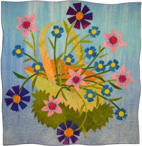 Garden Basket - A Fused Art Quilt Pattern By Laura Wasilowski