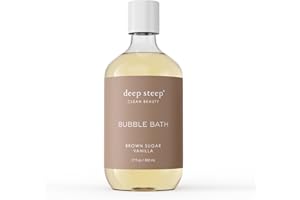 Deep Steep Bubble Bath, Brown Sugar Vanilla, 17 Ounce