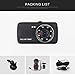 Dash Cam Front and Rear, FANZY 4'' HD Screen Dual Cam Blackbox, FHD 1080P 170° Wide Angle Car Camera Recorder with Parking Monitor, Night Vision, G Sensor, Motion Detection, Loop Recording