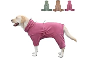KOOGAL Pet Pajamas for Large Dogs,Extra Large Stretch, Suitable for Adult Dogs, Medium-Sized Dogs, Large Dogs Jumpsuit Four-Legged Dog Clothes, Surgical Recovery Dog Clothing. (Red Color, 4XL)