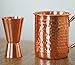 Copper Jigger Shot Glasses - 100% Copper Double Jiggers - 2oz / 1oz, 3 5/8