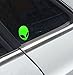Car 3D Logo Metal Aliens Auto Truck Motorcycle Emblem Badge Sticker Decal (Green Face and Black Eye)
