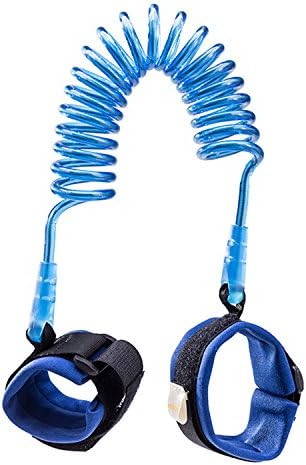Anti Lost Wristband Link Toddler Walking / Swimming Handle Safety Harness with Skin Friendly Cotton Wrist Straps