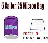 E-ONSale Essense Extractor Kit Herbal Ice Bubble Hash Bag, 5-Gallon - Size (25 Micron - Purple)