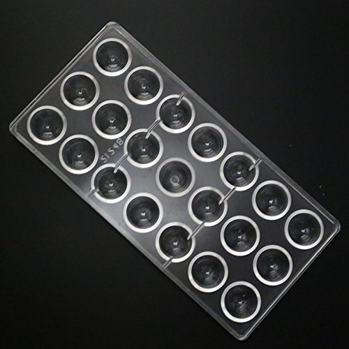 Grainrain polycarbonate chocolate mold polycarbonate chocolate bar mould Bullet Clear Hard Plastic candy pastry tools - Big Size (19322)