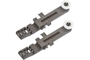 FBULWSEC W10571738 WPW10571738 Dishwasher Upper Dishrack Adjuster and Wheel Assembly Replacement Compatible with Whirlpool, Maytag Dishwasher PS11756470, WPW10571738, AP6023130, 3449627