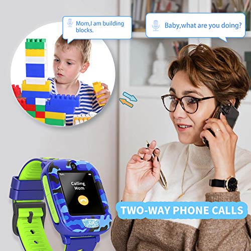 Fitonme Kinderen Smartwatch Telefoon, Kinderen Horloge Telefoon met SOS Muziekspel Videogesprek 2camera 6spel slim… - Afbeelding 7