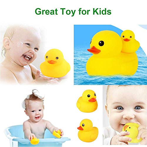 SwetLao Duck Bike Bell, Rubber Duck Bicycle Horn with LED Light and