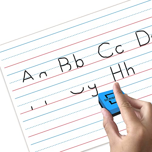 5 Pack Dry Erase Ruled Lap White Boards l 9x12 inch Lined Whiteboards