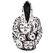 Huech Men's Hoodies Sweatshirt Funny 3D Print Pizza Ahegao Long Sleeve Pullovers Tracksuit T Shirts