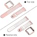 Fitbit Ionic Bands And Case,MYRIANN Accessories Set With Silicone Sport Band And Protective Case Cover for Fitbit Ionic Smart Watch (Pink/White, Small(5.5