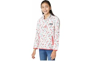 Eddie Bauer Kids Quest Quarter Zip Fleece Pullover (as1, alpha, m, regular, Coral/White)