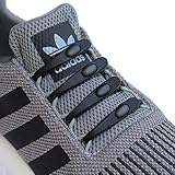 Elastic No Tie Shoelaces for Kids and Adult Tieless Laceless Shoe Laces -Black