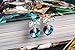 Bow-knot Earring PLATO H Heart Shape Stud Earring 925 Sterling Silver Heart & Butterfly Earrings Set with Swarovski Crystals Woman Stud Earrings Romantic Gift for Her, Ocean Blue