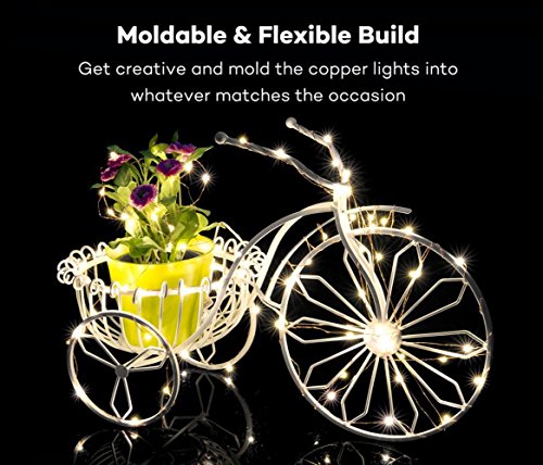 image for X-CHENG Outdoor or Indoor String Lights Battery Operated Christmas lig