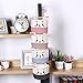 SOURBAN Cotton Linen Fabric Pocket Wall Hanging Storage Bags Over the Door Organizer Blue Grid