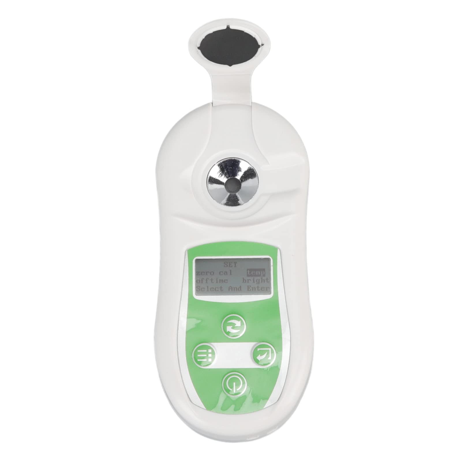 Fockety Digital Smart Brix Refractometer, High Accuracy Portable Brix Refractometer Concentration Meter, Range 0~53% Brix, Digital Refractometer Sugar Meter for Drinking Water Beverage