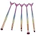 Mermaid Eye Makeup Brushes Set Cinidy 6pcs Eye Brush Cosmetic Brushes Eyeshadow Eyeliner Blending Pencil Makeup Brush Beauty Tools