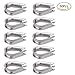 QLOUNI 50 Pcs M5 Thimble for 3/16 Steel Wire Rope Cable, 304 Stainless Steel Rope Thimble Rigging
