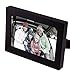 Adeco 4x6 Black Wood Decorative Picture Frame - Wall hanging or Table Top Desktop Display - Made to Display 4x6 Photo