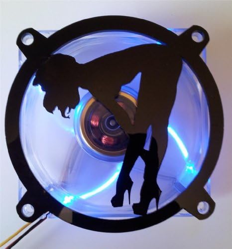 Custom Acrylic Sexy Girl Bending Over Computer Fan Grill 200mm