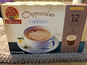 Image of H.E.B. Cafe Ole Cappuccino VANILLA Flavored 12 single cups