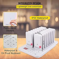 VEVOR Restaurant Pager 16 Coasters Paging System
