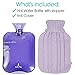 Arctic Flex Hot Water Bottle (XL 2 Liter) - Heat Up Rubber Cold Pack - Cramp Compress with Cover - Portable, Reusable, Reheatable and Transparent Ice Bag - Therapy Heating Pad - Warming Pain Relief