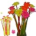BUOP Novelty Design Cherry Blossom Flower Style Ball Point Pen, Cute Cartoon Silicone Flower Fine Point Black Rollerball Gel Ink Pen, Two Dozen (24pcs) Box
