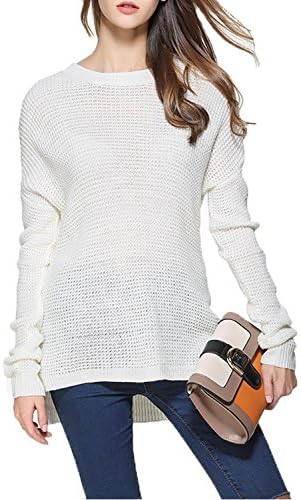 Habec Women's Fashion Long Sleeve Knit Sweater T-Shirt Tops