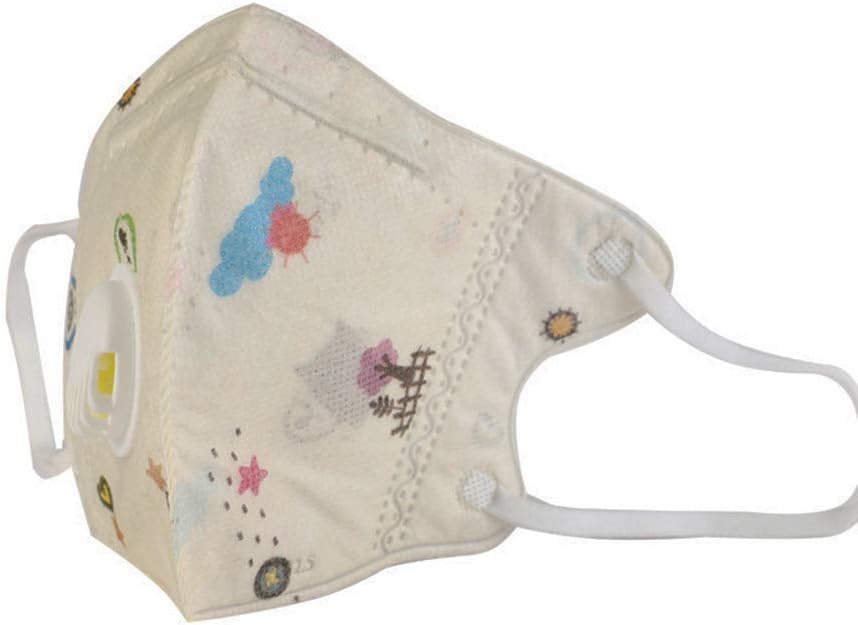 Zebery 10 PCS Kids Cotton PM2.5 Anti-smog Anti-Dust, Smoke, Gas and Allergies Adjustable and Reusable Masks Activated Carbon Mask Protection