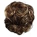 CAISHA Messy Scrunchie Bun Voluminous Wavy Hairpiece Heat-resistant Synthetic Fibres Chestnut Brown Dark Blonde Mix G40A