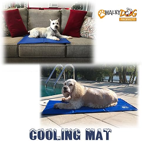 Walky Dog Cooling Mat, NO Chilling or Freezing Required, Pressure Activated Cooling Mat, Works on Any Surface, Works Indoors or Outside (Small)19 3/4 X 15 3/4