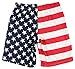 UZZI Men's Patriotic USA American Flag Swim Trunks L