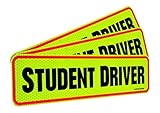 Bigtime Designs SD10 New Student Driver Magnet Car Signs for the Novice or Beginner, Better than a Decal or Bumper Sticker Reflective Magnetic, Large, 12