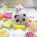 30pcs Squishies Dessert Random Kawaii Mini Medium Jumbo Scented Squishies Slow Rising Animal/Panda/ Cake/Bread/ Buns/Toast/ Donuts Keychain Phone Strap Squishy Prime Children Birthday Gift (30pcs)