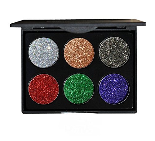 VNDEFUL Model B Diamond Sequins Eyeshadow Tray, Sparkle Chive Powder High Gloss Eyeshadow, Shimmer Eyeshadow