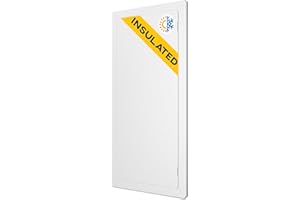 Access Panel for Drywall - 14 x 29 Inch Insulated Wall Hole Cover - Heavy Durable Plastic White Door