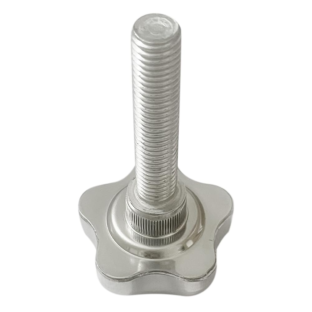Liujiami 1Pcs M6 M8 M10 M12 Metric Thread Star Knobs Clamping Knob Grip Stainless Steel Knurled Thumb Screw Handle Knobs Screws Replacement Machine Handle