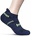 TM-MZS04-NVY_M Tesla Men's 6-Pack Atheltic No Show Socks Cushioned Comfort w Mesh MZS04