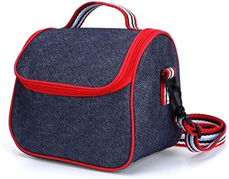 M-Y-S Thick Rice Lunch Men And Women Small Bag Large Portable Canvas Lunch Box Bag Insulation Lunch Bag