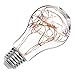 DORESshop LED A19 Filament String Light Bulbs, 15W Incandescent Equivalent, E26 Base Decorative Antique Filament LED Starry Fairy Light, Indoor Hanging Lights for Christmas Festival, Warm White, 2Pack