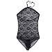YiZYiF Mens Lingerie Jumpsuit Lace Sissy Pouch Transparent Panties Underwear
