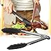 Vivree Kitchen Tongs Set - Salad & Grill Stainless Steel Serving Tongs with Silicone Tips - 9