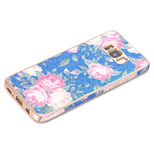 Galaxy-S8-Plus-CaseTechCode-Flower-Pattern-Soft-Cover-Shell-Phone-Skin-Super-Slim-Screen-Protective-Smart-Case-for-Samsung-Galaxy-S8-Plus-2017-Release