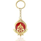 SONGCHANGJEWELRY Vision Keychain - Eye of God Luminous Keyring Pendant - Game Project Accessories for Women (E)